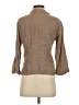 Flax 100% Linen Brown 3/4 Sleeve Button-Down Shirt Size 4 (P) - photo 2