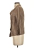 Flax 100% Linen Brown 3/4 Sleeve Button-Down Shirt Size 4 (P) - photo 5