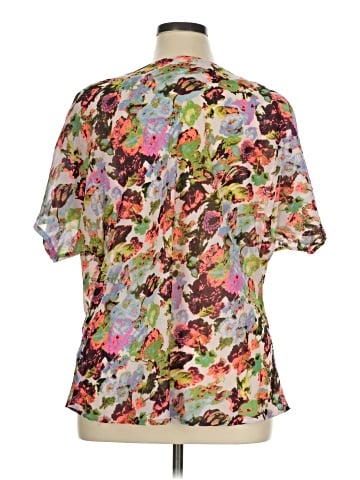 BCBGMAXAZRIA Short Sleeve Blouse (view 2)