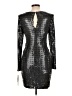 Aqua Metallic Silver Black Cocktail Dress Size 10 - photo 2