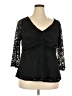 Lane Bryant Black 3/4 Sleeve Top Size 18 - photo 1