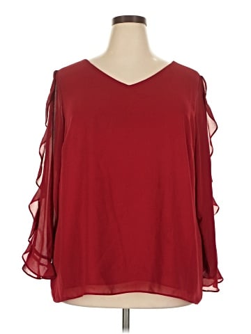 Roz & Ali 3/4 Sleeve Blouse (view 1)