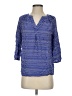 Kenar 100% Rayon Blue 3/4 Sleeve Blouse Size S - photo 1