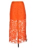 Topshop 100% Polyester Orange Casual Skirt Size 10 - photo 1