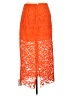 Topshop 100% Polyester Orange Casual Skirt Size 10 - photo 2