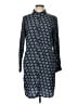 Maison Jules 100% Polyester Print Blue Casual Dress Size L - photo 1