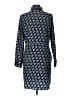 Maison Jules 100% Polyester Print Blue Casual Dress Size L - photo 2