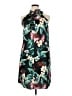 Nine West 100% Polyester Tropical Black Casual Dress Size 16 - photo 1