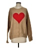 Vince Camuto Hearts Tan Pullover Sweater Size S - photo 1