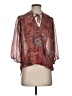 Veronica M. 100% Polyester Red 3/4 Sleeve Blouse Size XS - photo 1