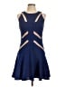 BCBGMAXAZRIA 100% Polyester Blue Cocktail Dress Size 10 - photo 1