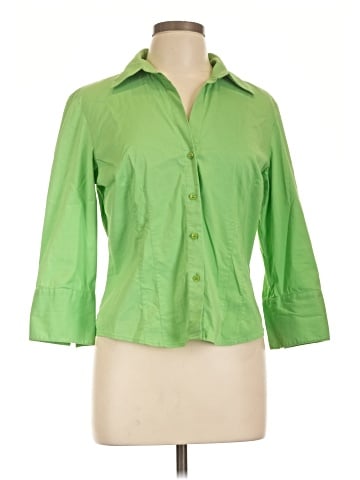 INC International Concepts 3/4 Sleeve Button-Down Shirt (view 1)