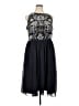 Monsoon 100% Polyester Black Cocktail Dress Size 16 - photo 1