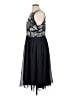 Monsoon 100% Polyester Black Cocktail Dress Size 16 - photo 5
