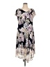 Connected Apparel 100% Polyester Floral Purple Cocktail Dress Size 14 - photo 1
