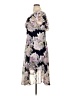 Connected Apparel 100% Polyester Floral Purple Cocktail Dress Size 14 - photo 5