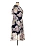 Connected Apparel 100% Polyester Floral Purple Cocktail Dress Size 14 - photo 4