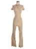 No Boundaries Solid Tan Jumpsuit Size M - photo 1