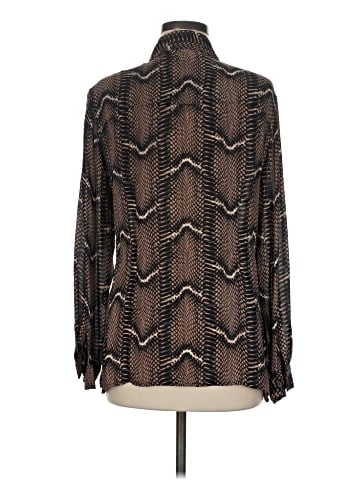 Doncaster Collection Long Sleeve Silk Top (view 2)