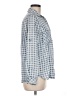 Altar'd State Checkered-gingham Blue Long Sleeve Button-Down Shirt Size M - photo 4