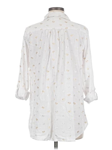 Sigrid Olsen 3/4 Sleeve Button-Down Shirt (view 2)