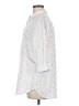 Sigrid Olsen Stars White 3/4 Sleeve Button-Down Shirt Size M - photo 5