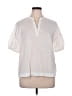 Everlane 100% Cotton White Short Sleeve Blouse Size 14 - photo 1