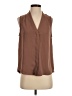 Babaton 100% Polyester Brown Sleeveless Blouse Size S - photo 1