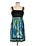 City Triangles Graphic Blue Cocktail Dress Size M - photo 1