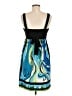 City Triangles Graphic Blue Cocktail Dress Size M - photo 2