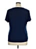 Notations Blue Short Sleeve Top Size XL - photo 2