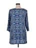 Adrienne Vittadini Blue 3/4 Sleeve Blouse Size 1X - photo 2