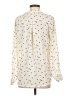Lush 100% Polyester Stars Ivory Long Sleeve Blouse Size S - photo 2