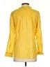 J.Crew Checkered-gingham Yellow Long Sleeve Blouse Size S - photo 2