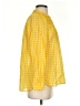 J.Crew Checkered-gingham Yellow Long Sleeve Blouse Size S - photo 4