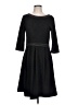 Max Studio Polka Dots Stripes Black Casual Dress Size L - photo 1