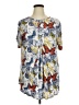 MULTIPLES Print Blue Short Sleeve Blouse Size 1X - photo 1