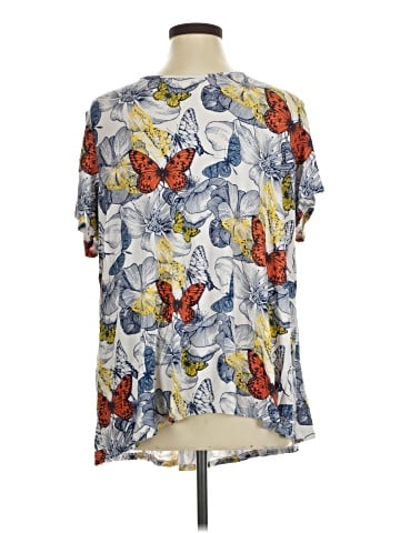 MULTIPLES Short Sleeve Blouse (view 2)