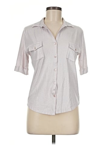 Majestic Filatures 3/4 Sleeve Button-Down Shirt (view 1)