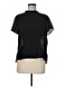 Zara Basic 100% Polyester Black Short Sleeve Blouse Size M - photo 1