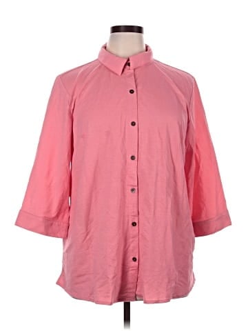 Sport Savvy 3/4 Sleeve Button-Down Shirt (view 1)