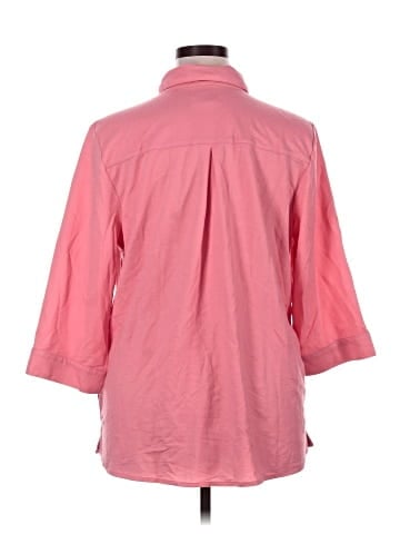Sport Savvy 3/4 Sleeve Button-Down Shirt (view 2)