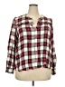RVCA 100% Rayon Red 3/4 Sleeve Henley Size XXL - photo 1