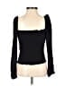 Reformation Black Long Sleeve Top Size 2 - photo 2