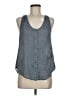 Joie 100% Cotton Gray Sleeveless Button-Down Shirt Size M - photo 1