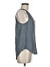 Joie 100% Cotton Gray Sleeveless Button-Down Shirt Size M - photo 4