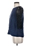 Parker 100% Silk Blue 3/4 Sleeve Top Size S - photo 5