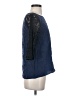 Parker 100% Silk Blue 3/4 Sleeve Top Size S - photo 4