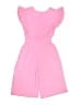 Zara 100% Polyester Solid Pink Romper Size 13 - 14 - photo 2
