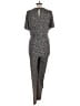 MNG 100% Polyester Polka Dots Black Jumpsuit Size L - photo 2